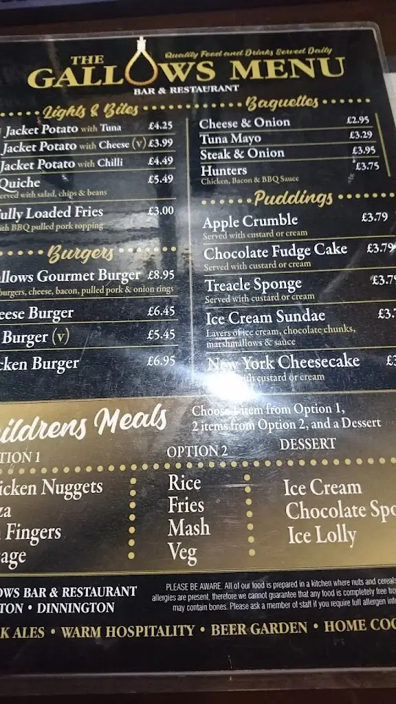 Menu_The Gallows_Dinnington_image_4
