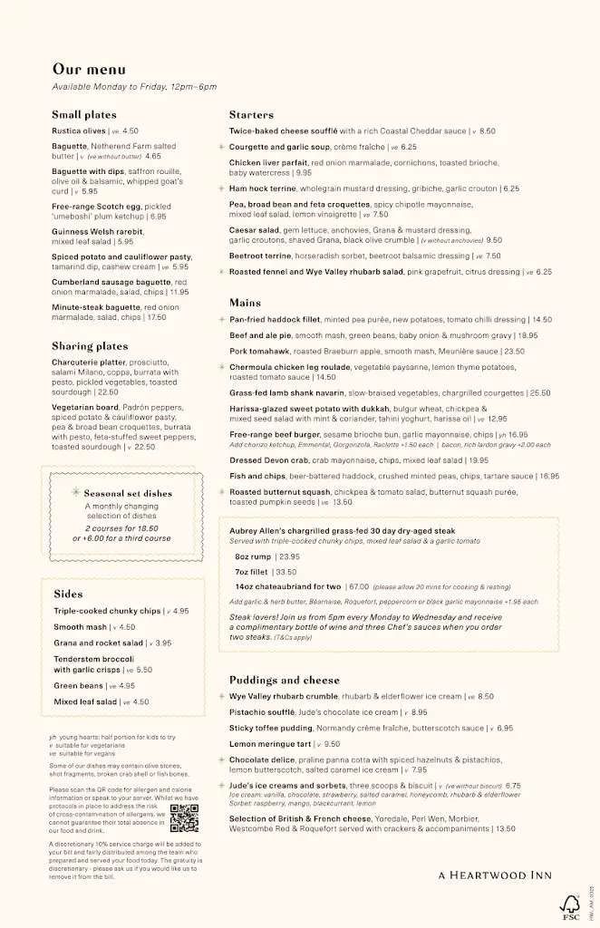 Menu_The Plough and Harrow_Ditton Hill_image_1