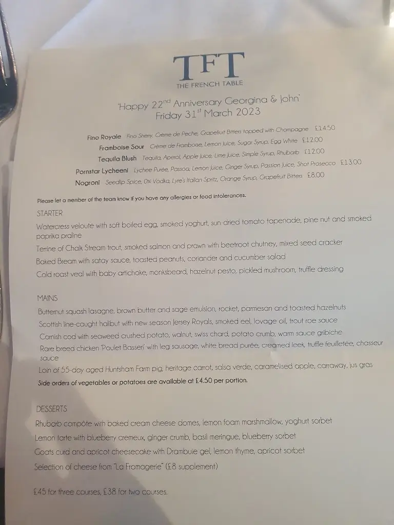 Menu_The French Table_Ditton Hill_immagine_4