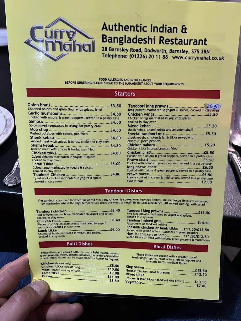 Menu_Curry Mahal Restaurant_Dodworth_image_4