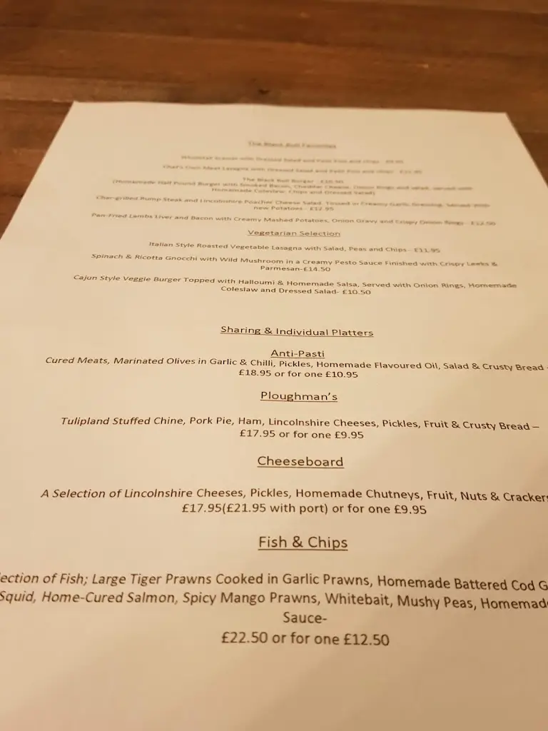 Menu_The Black Bull_Donington_image_3