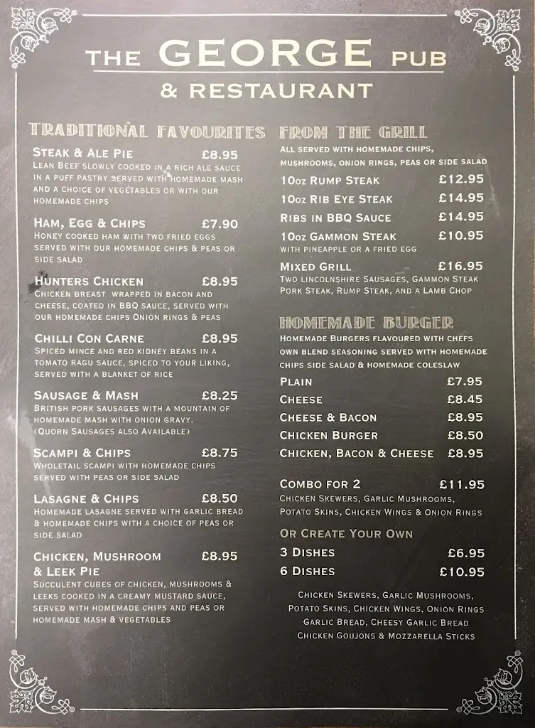 Menu_The George Inn Bar & Nightclub Doddington_Doddington_image_3