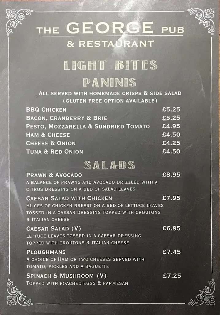 Menu_The George Inn Bar & Nightclub Doddington_Doddington_image_4