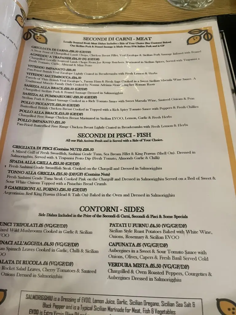 Menu_A Tavola Gastronomia Siciliana_Disley_immagine_3