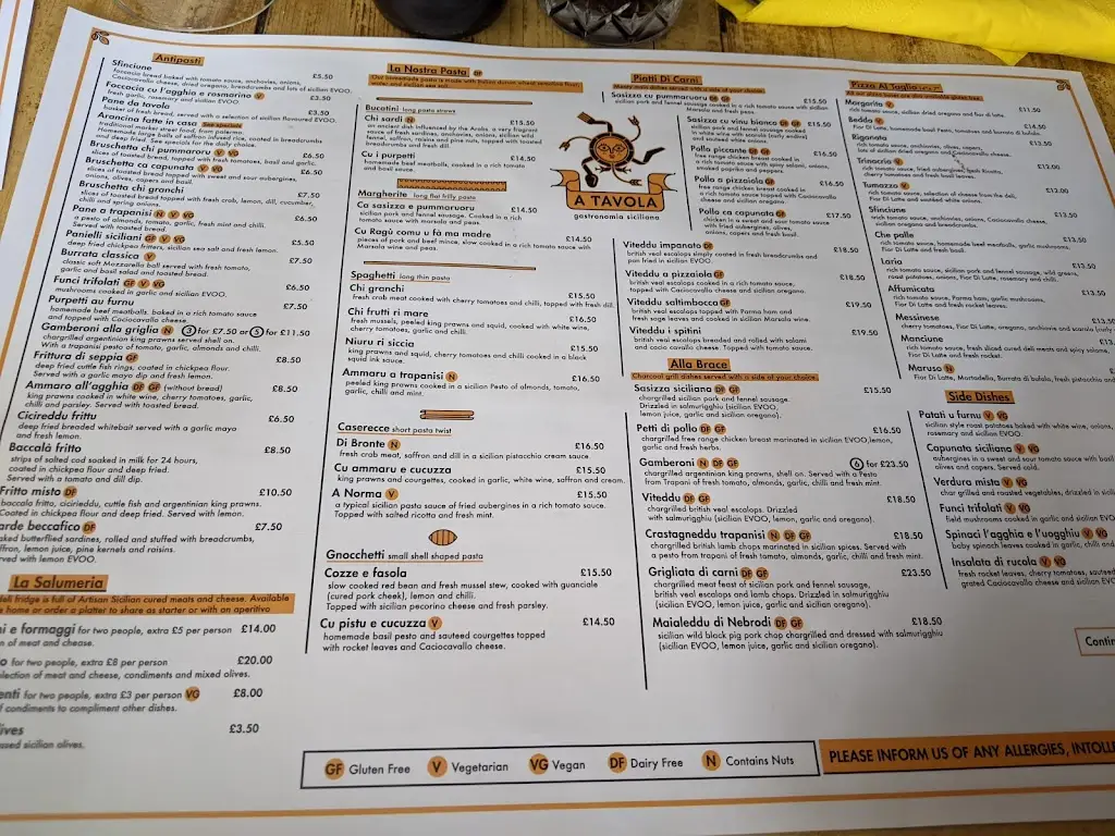 Menu_A Tavola Gastronomia Siciliana_Disley_immagine_4