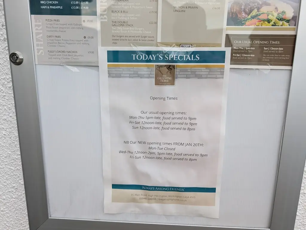 Menu_The Galloping Horse_Distington_image_1