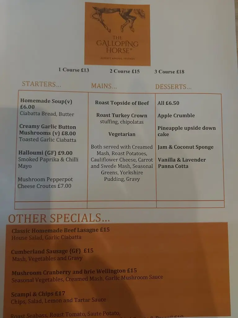 Menu_The Galloping Horse_Distington_image_2
