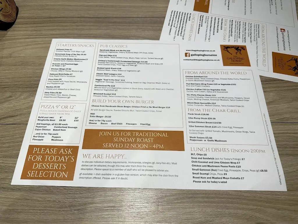 Menu_The Galloping Horse_Distington_image_3