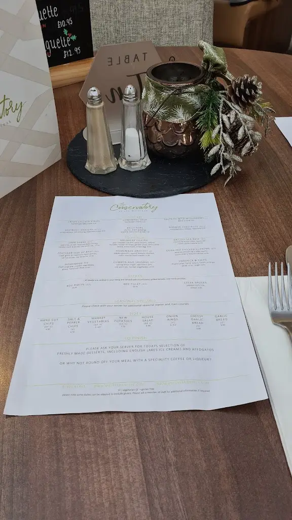 Menu_The Conservatory Restaurant at The Melbreak Hotel_Distington_image_4