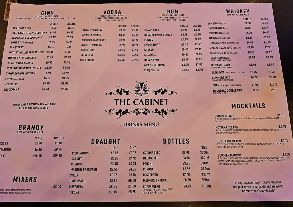 Menu_The Cabinet_Atherton_image_3