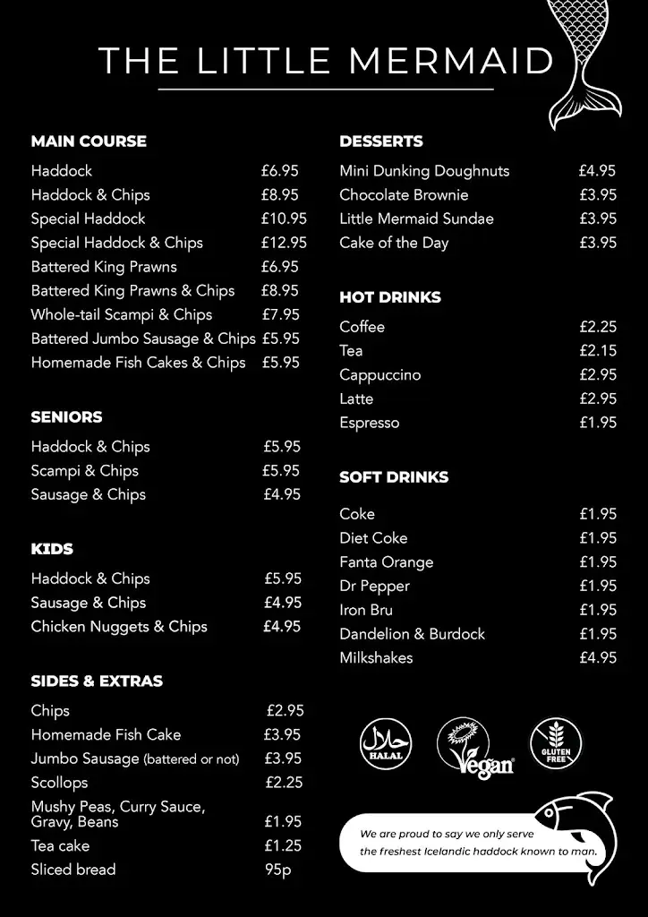 Menu_The Little Mermaid_Dewsbury_image_1