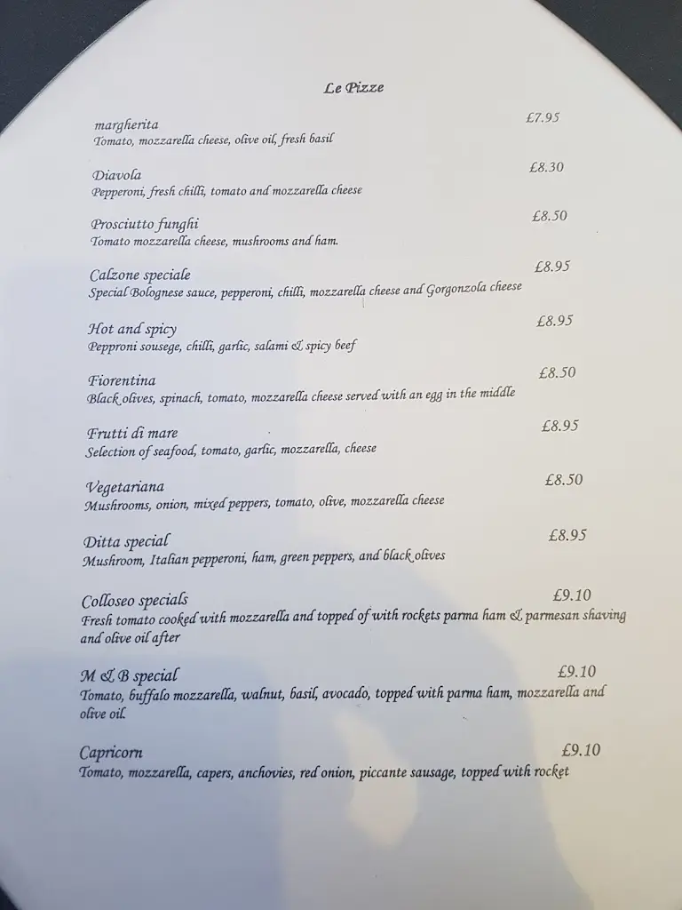 Menu_Colosseo Restaurant_Doncaster_image_2