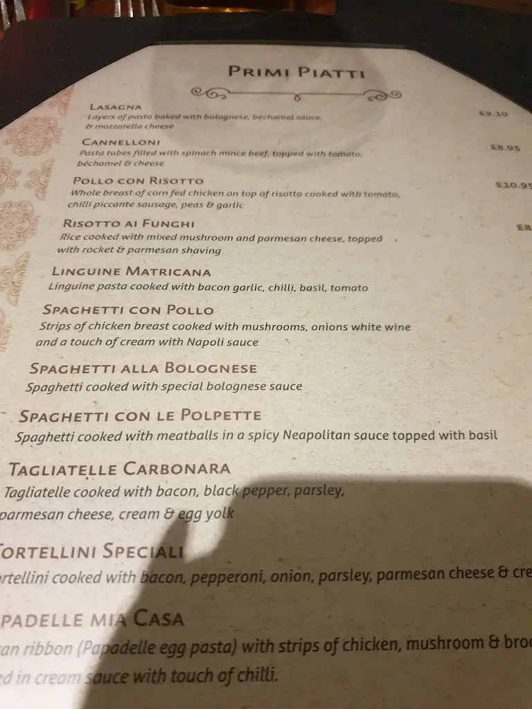 Menu_Colosseo Restaurant_Doncaster_image_4