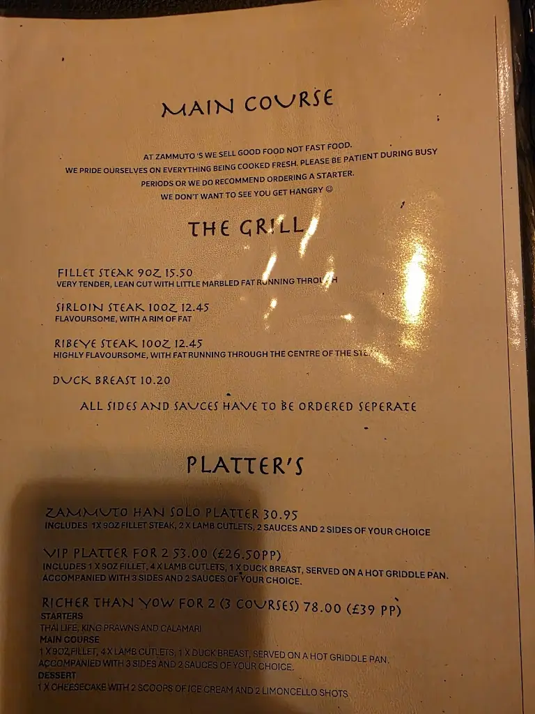 Menu_Zammuto Steak and Grill House_Doncaster_image_2