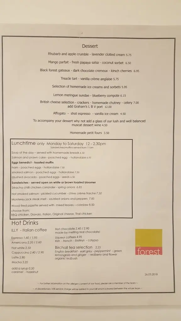Menu_The Forest Bar & Restaurant_Dorridge_image_2