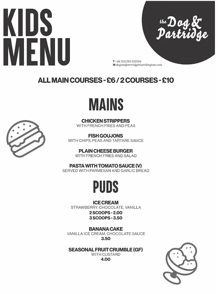 Menu_The Dog & Partridge Marchington_Doveridge_image_4