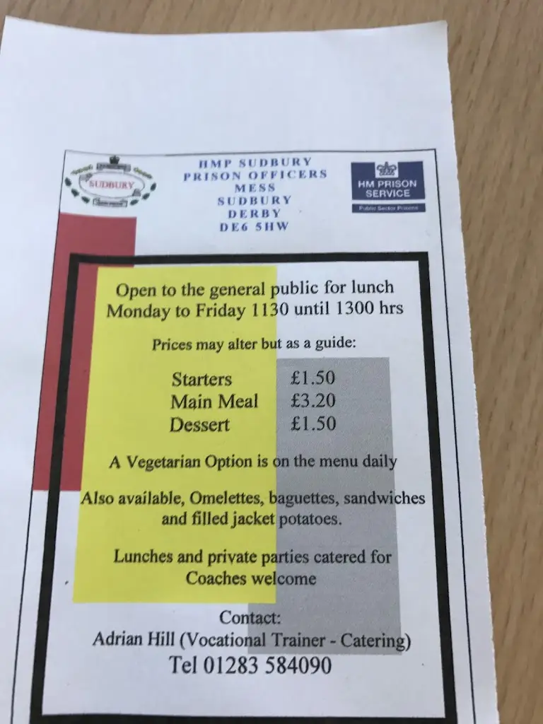 Menu_The Secret Diner_Doveridge_image_2