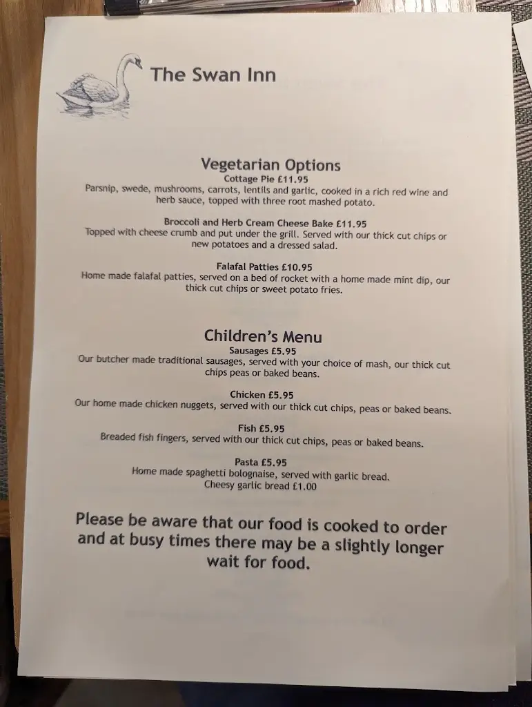 Menu_The Swan Inn_Draycott_image_4