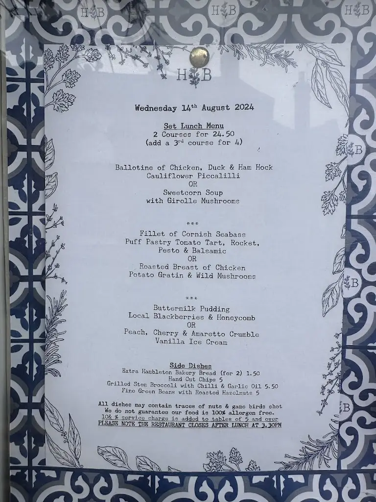 Menu_Hitchen's Barn_District of Rutland_image_2