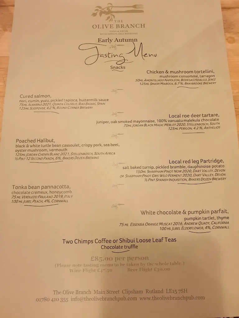 Menu_The Olive Branch Country Inn, Rutland_District of Rutland_image_3