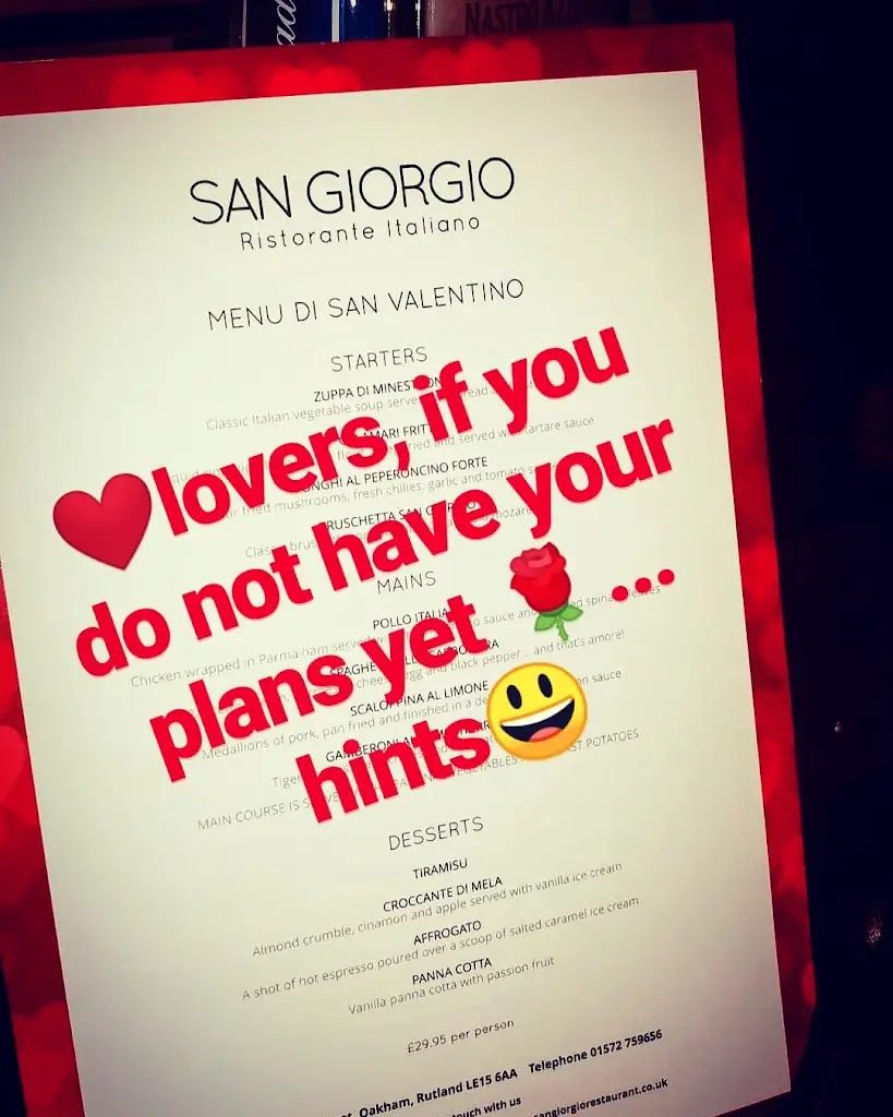 Menu_San Giorgio Restaurant_District of Rutland_image_2