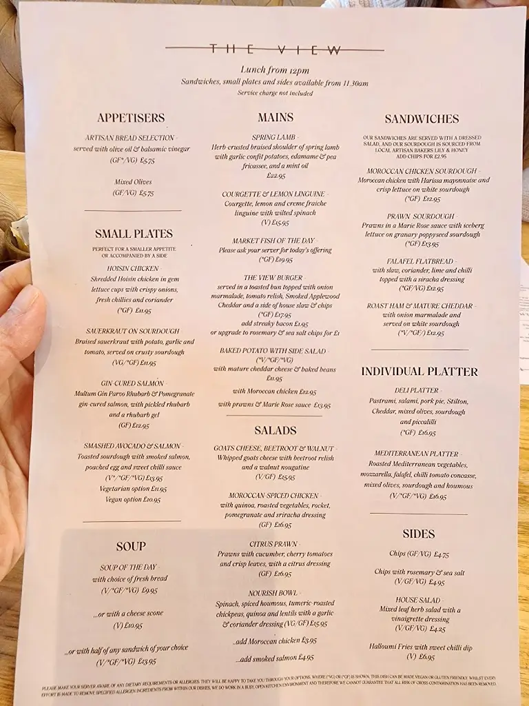 Menu_The View at Rutland Nursery_District of Rutland_immagine_1