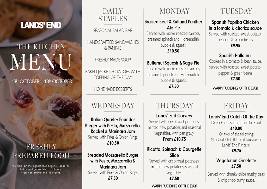 Menu_The Kitchen @ Lands' End Oakham_District of Rutland_immagine_1