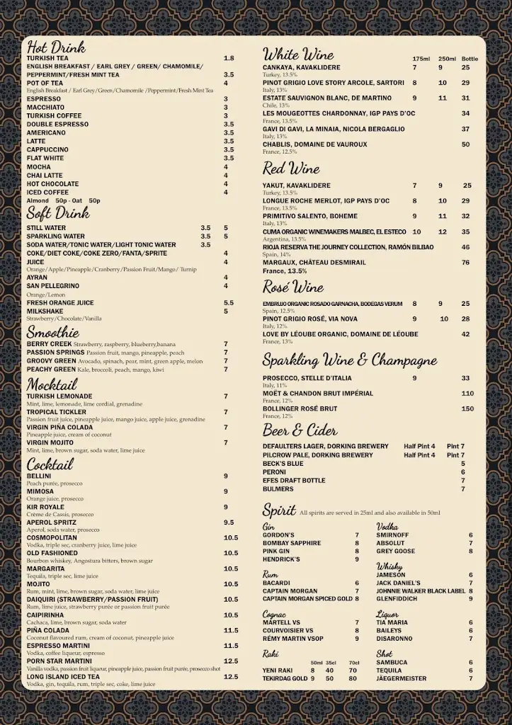 Menu_Turkuaz Restaurant Dorking_Dorking_imagen_3