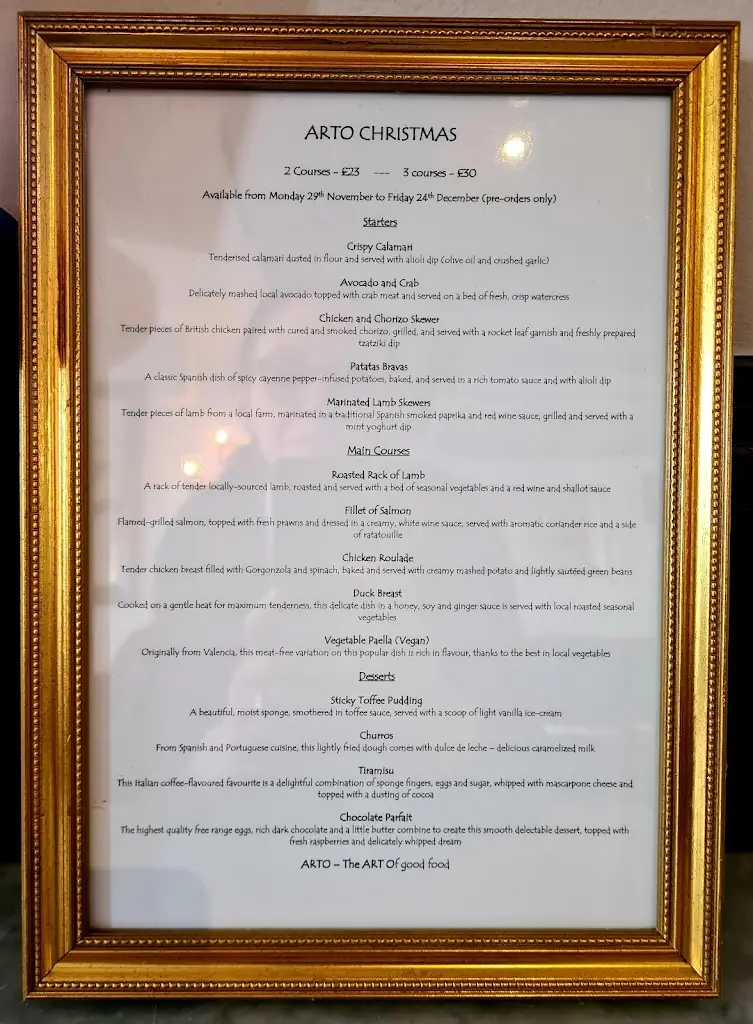 Menü_Arto Restaurant_Dorking_Bild_4