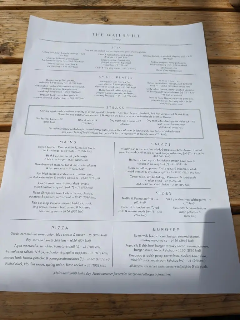 Menu_The Watermill_Dorking_image_3