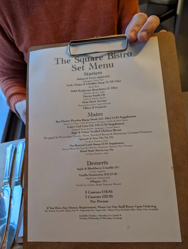 Menu_The Square Bistro Poundbury_Dorchester_image_2