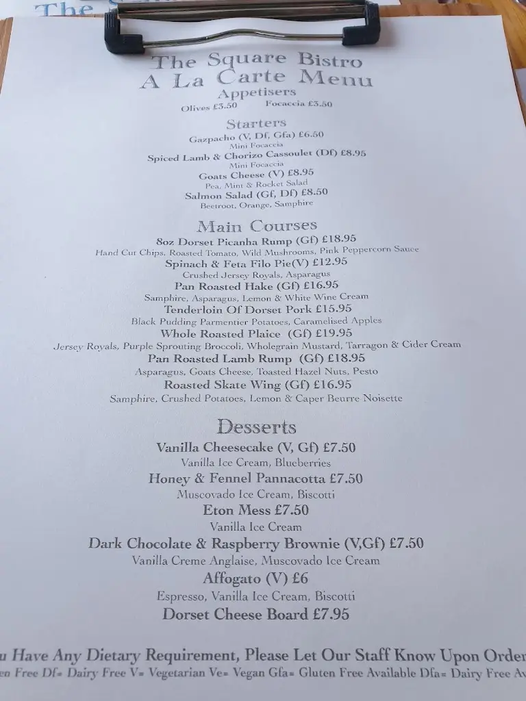 Menu_The Square Bistro Poundbury_Dorchester_image_3
