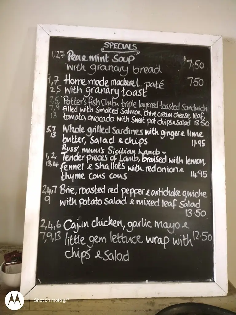 Menu_Potters Cafe Bistro_Dorchester_image_1