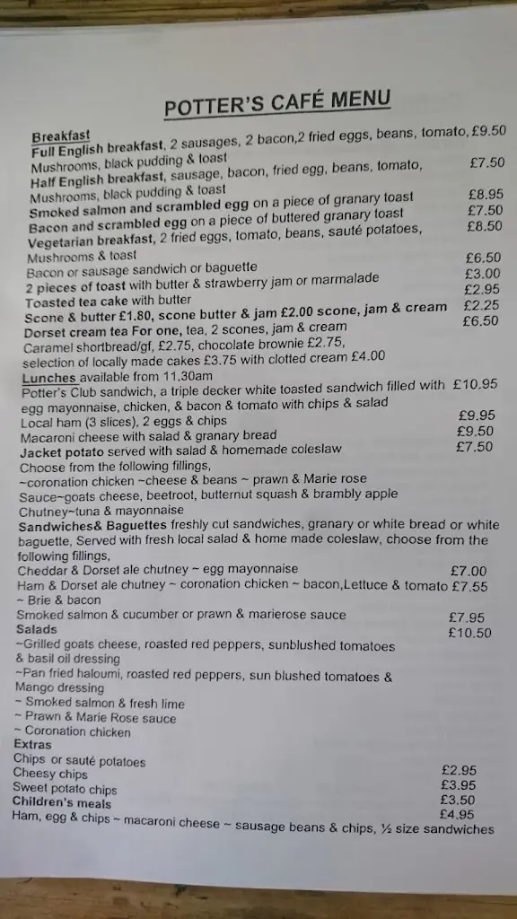 Menu_Potters Cafe Bistro_Dorchester_image_3