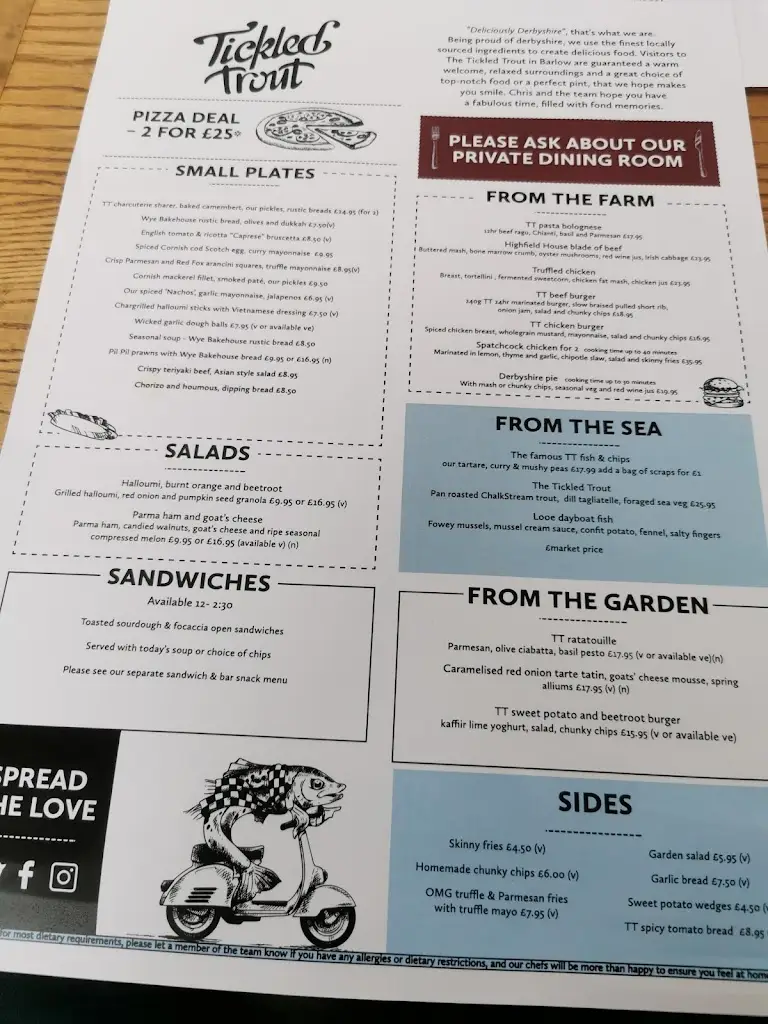 Menu_The Tickled Trout_Dronfield_image_2