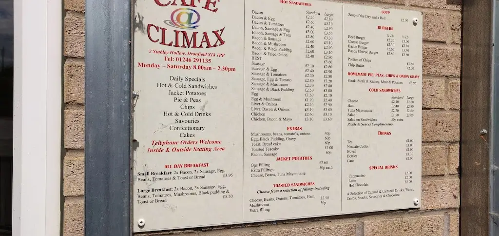 Menu_Climax Cafe_Dronfield_immagine_2