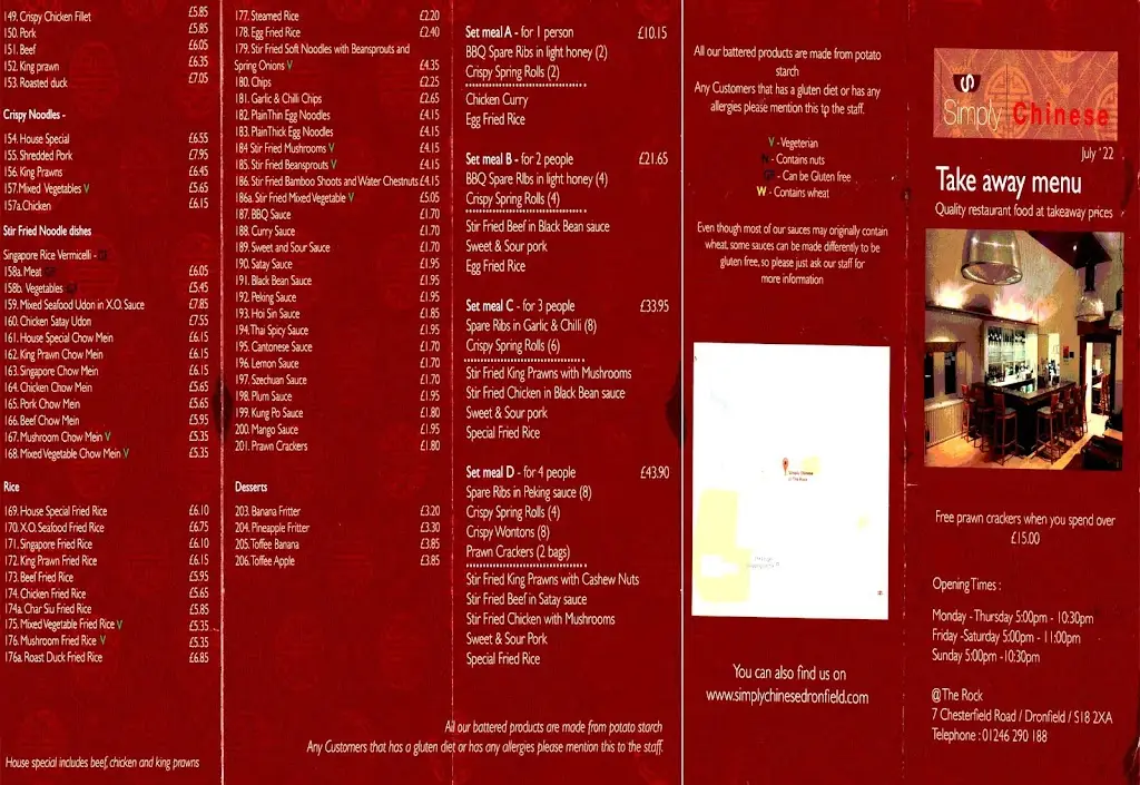 Menu_Simply Chinese Dronfield_Dronfield_image_1