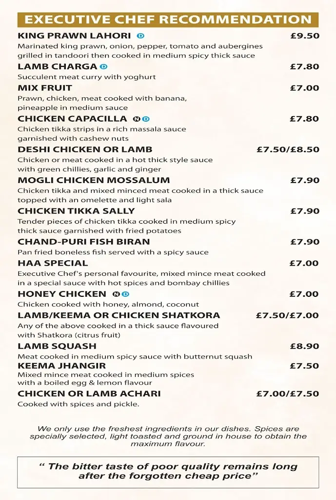 Menu_Samad Cottage_Dronfield_image_1