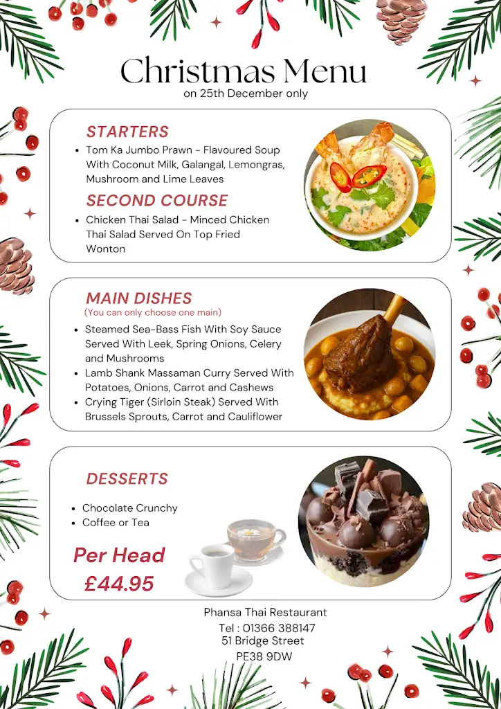 Menu_Phansa Thai Restaurant & Takeaway_Downham Market_image_1