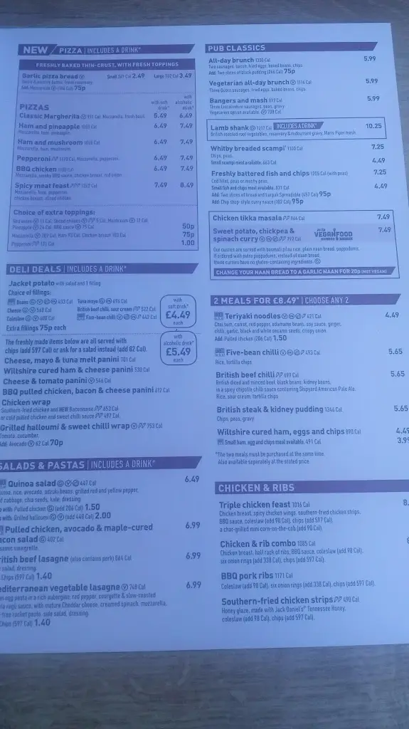 Menu_The Whalebone - JD Wetherspoon_Downham Market_image_4