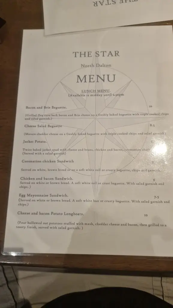 Menu_The Star Inn_Driffield_image_1