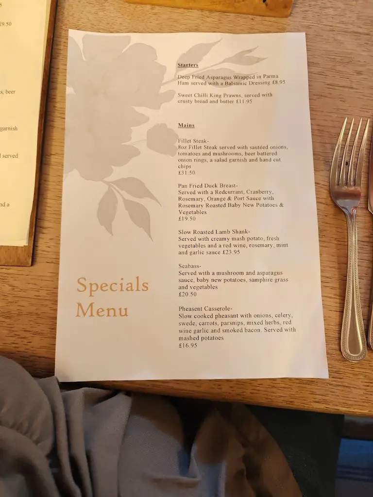 Menu_The Old Star_Driffield_image_2