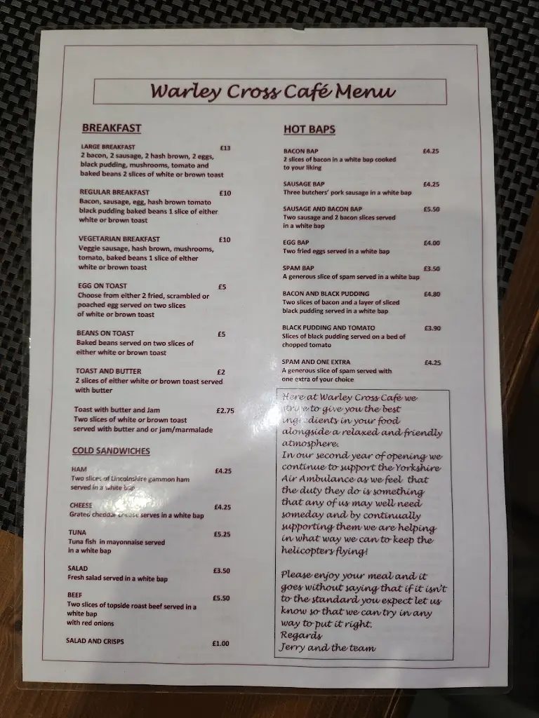 Menu_Warley Cross Cafe_Driffield_image_1