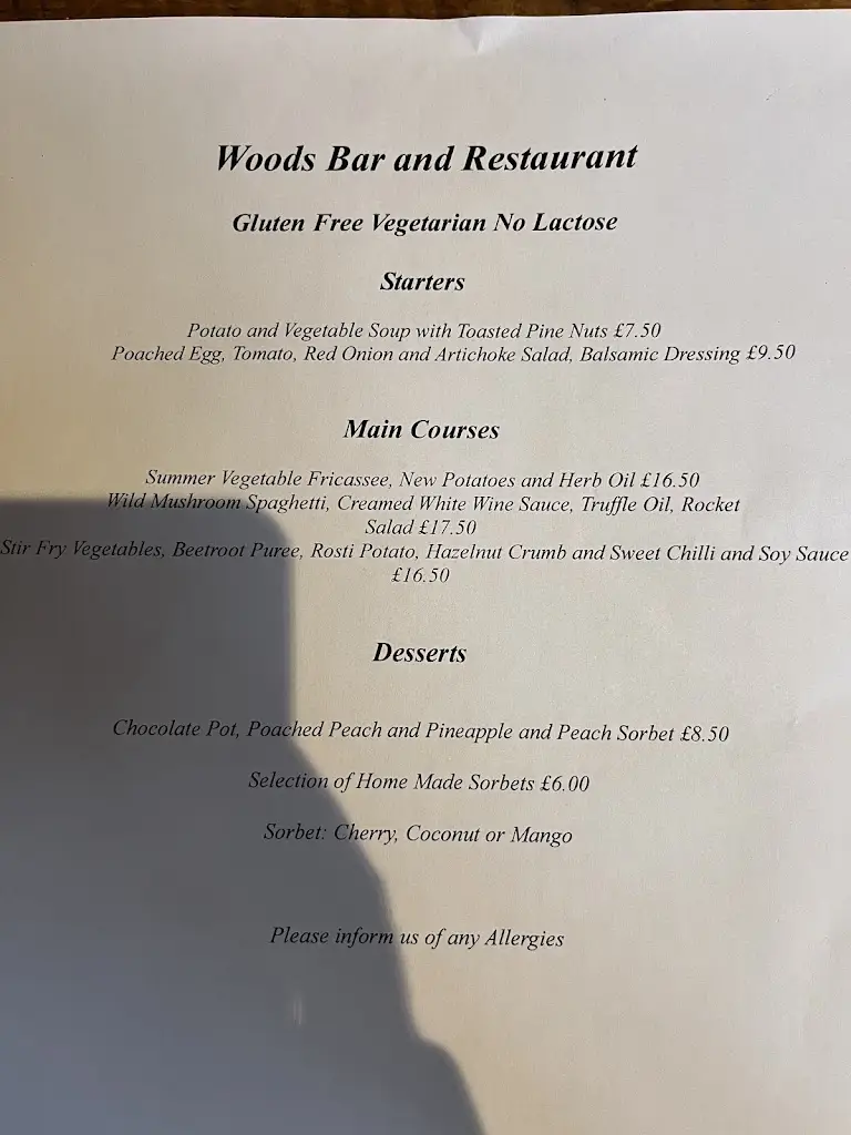 Menu_Woods Bar & Restaurant_Dulverton_image_1