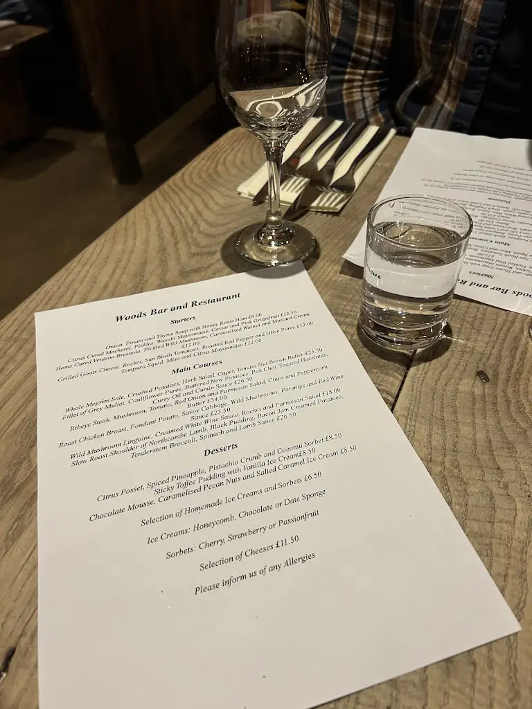 Menu_Woods Bar & Restaurant_Dulverton_image_2