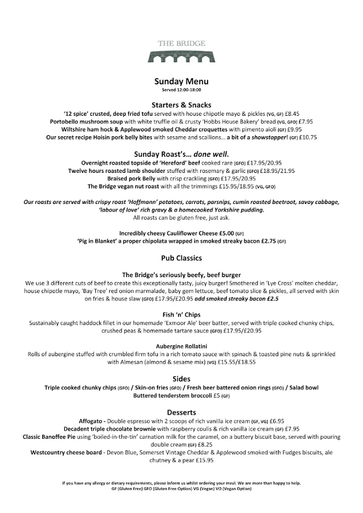 Menu_The Bridge Inn_Dulverton_image_3