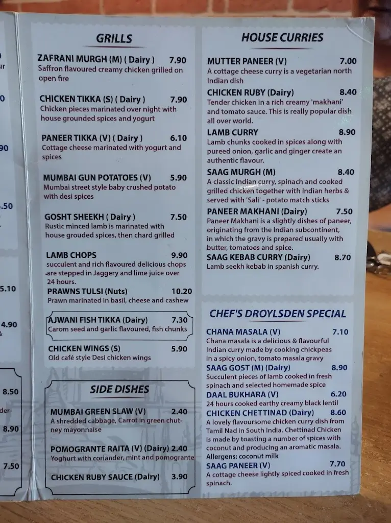 Menu_Mumbai to London Cafe Restaurant, Droylsden, Manchester_Droylsden_image_2