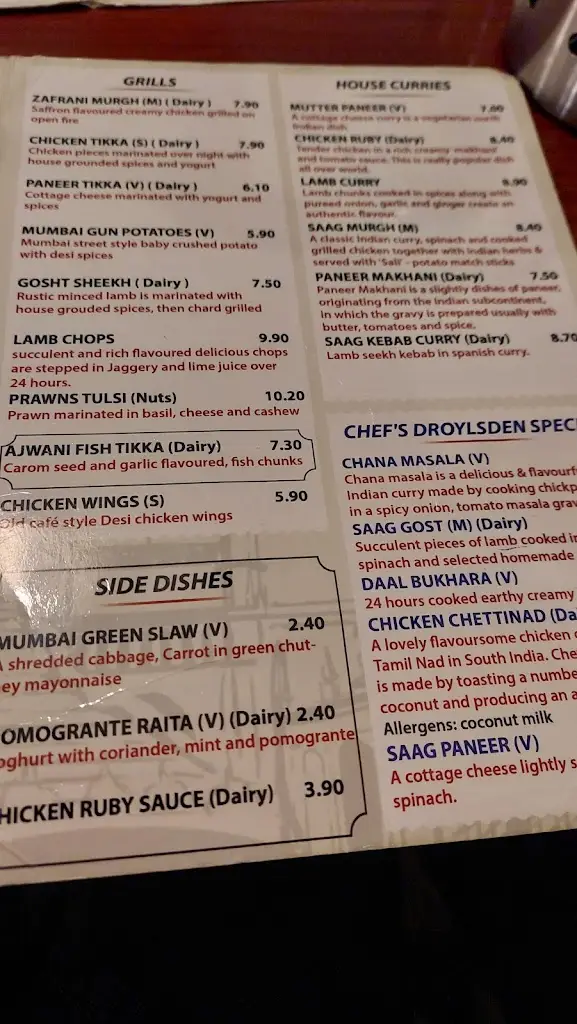 Menu_Mumbai to London Cafe Restaurant, Droylsden, Manchester_Droylsden_image_4