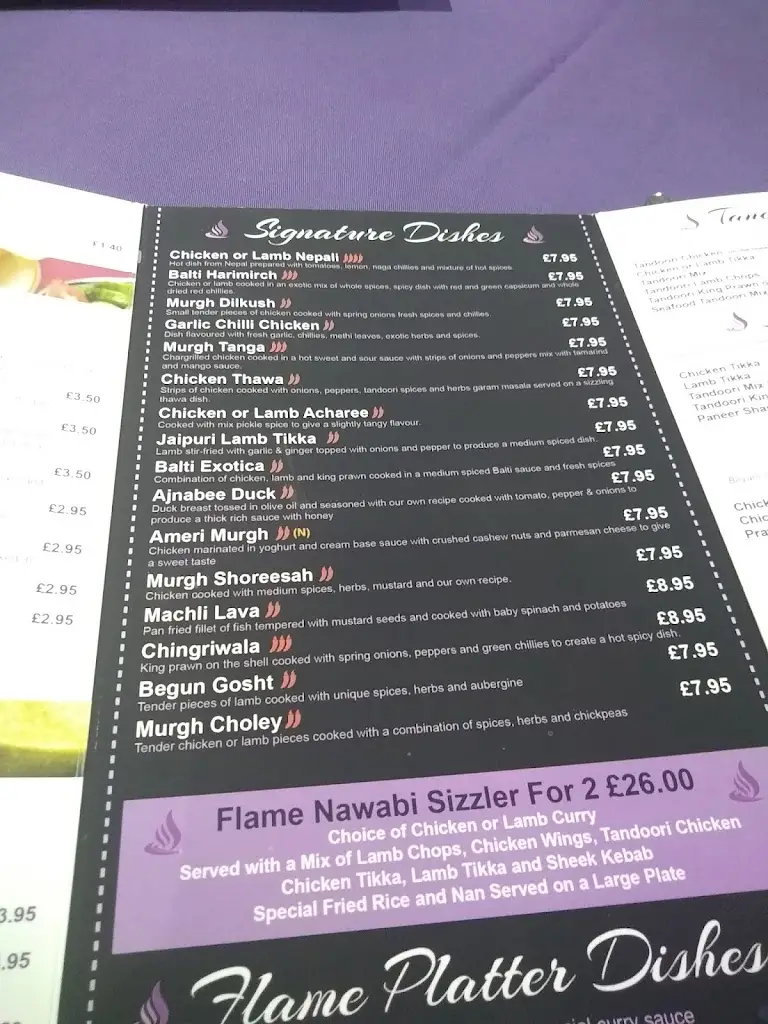 Menu_Purple Flame Droylsden_Droylsden_immagine_1