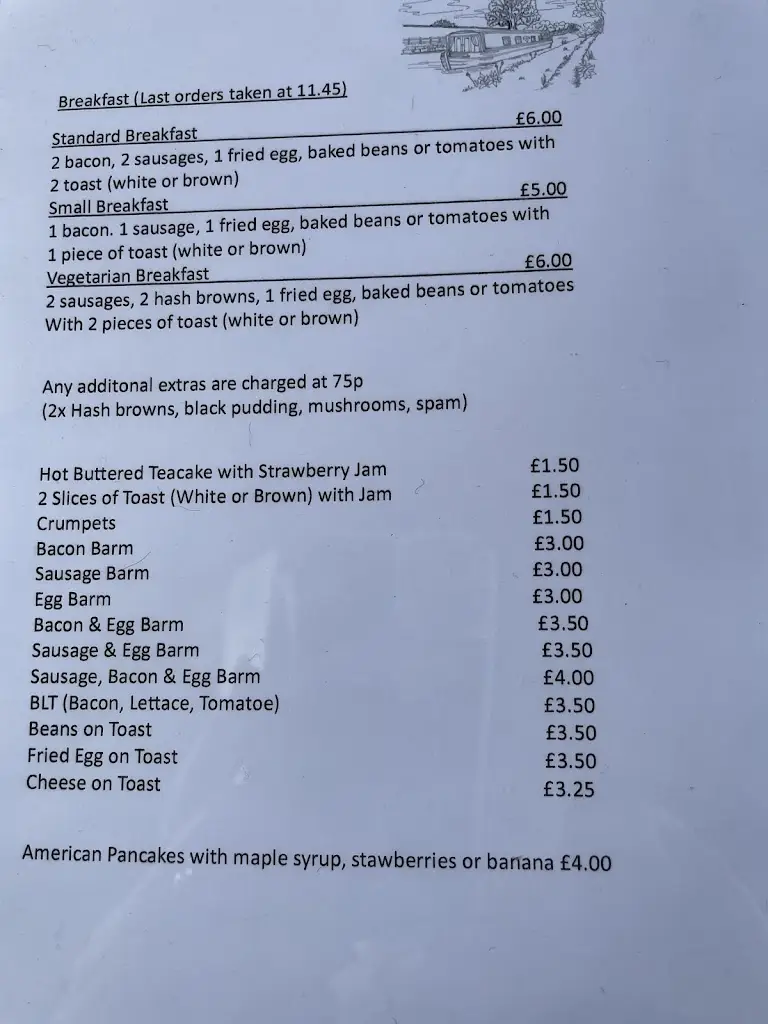 Menu_Safari narrow boat tearoom_Droylsden_image_2